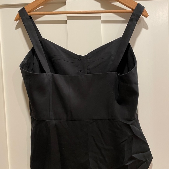 BCBGMaxazria black button down tank top - Picture 6 of 11